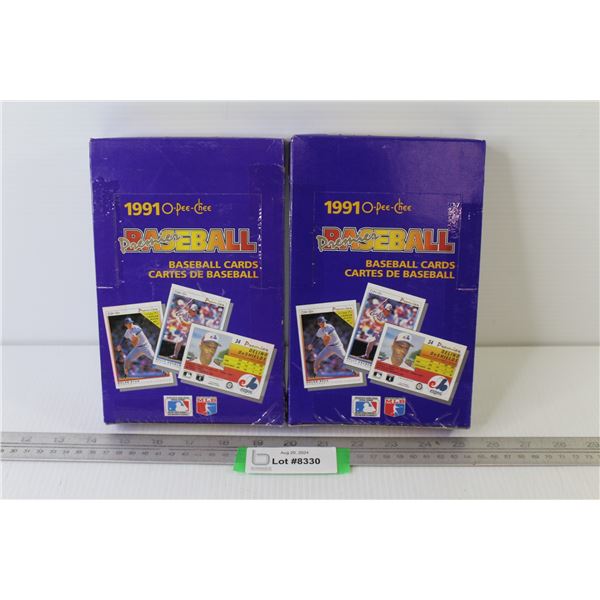 (2) Boxes of 1991 Premium O-Pee-Chee Baseball Cards (NIB)