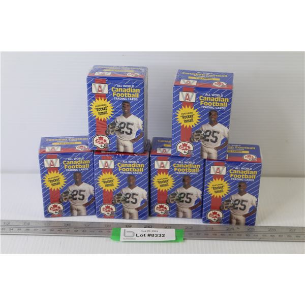 (6) Packs of Canadian Football Trading Cards (NIB)