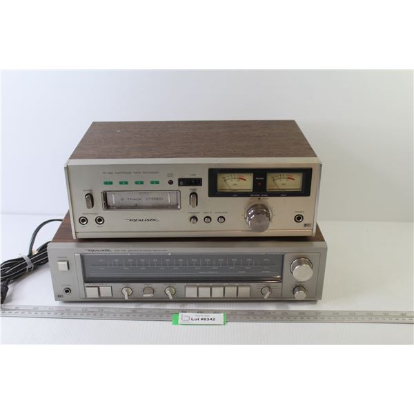 Realistic Tape Recorder & Stereo Receiver (recorder does not power on)