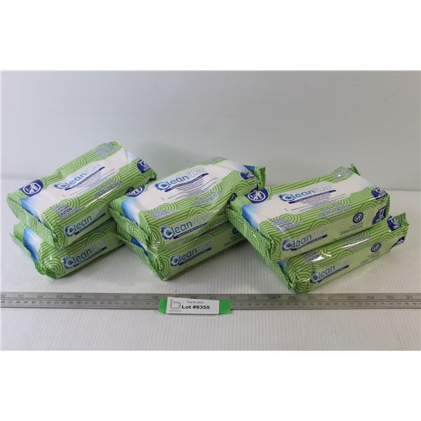 (6) Cleanitize - Hospital Disinfecting Wipes (NIB)