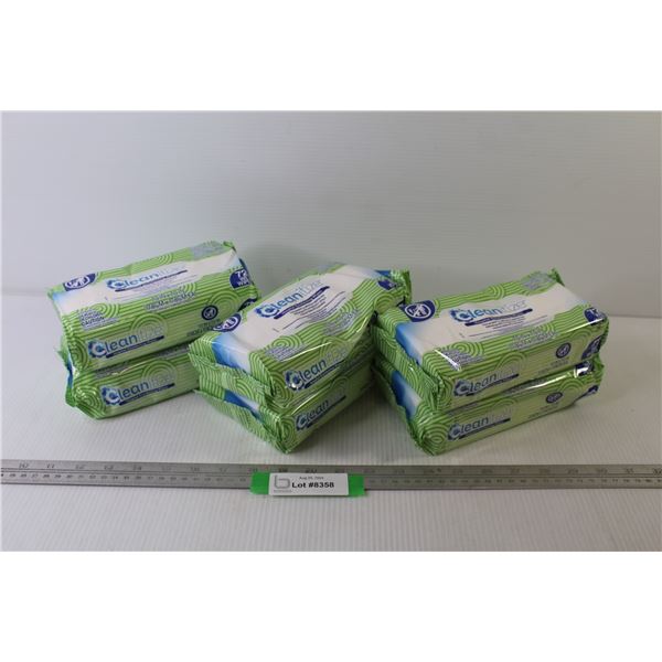 (6) Cleanitize - Hospital Disinfecting Wipes (NIB)