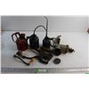 Image 1 : (3) Oil Cans, Meat Grinder and Misc. Items