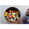 Image 4 : (2) Tins and Lots of Assorted Lego Pieces