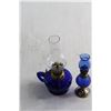 Image 3 : (2) Miniature Kerosene Lamps 5'' and 8''