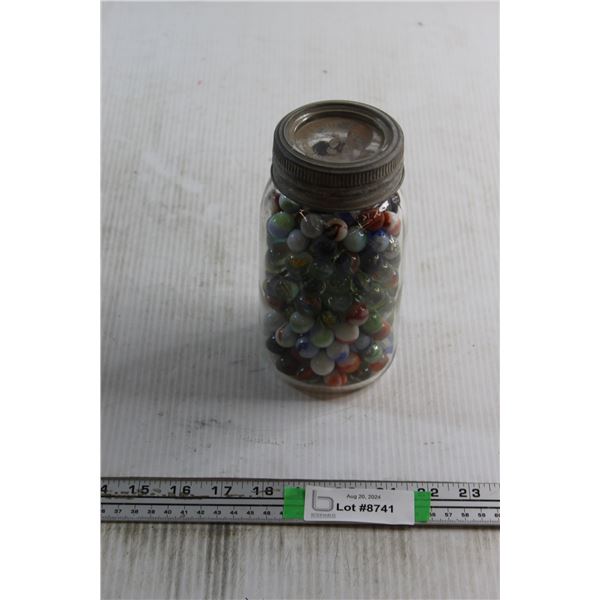 Jar with Lots of Assorted Marbles