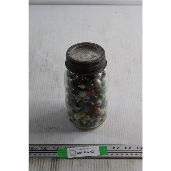 Jar with Lots of Assorted Marbles