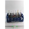 Image 1 : Pepsi Cola Crate and (8) Glass Soda Bottles