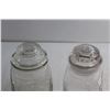 Image 2 : (2) Glass Storage Jars 12''