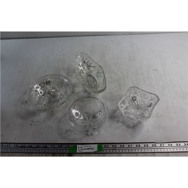 (4)  Crystal Candy Dishes