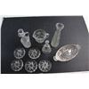 Image 2 : (10) Crystal Coaster, Vinegar Jug, Vase and Assorted Items