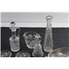 Image 4 : (10) Crystal Coaster, Vinegar Jug, Vase and Assorted Items