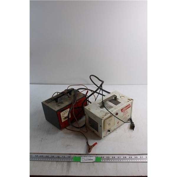 (2) Car Battery Chargers - Untested