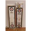 Image 3 : Miniature Curling Canada Double Sided Board Curling and Shuffleboard - As Is