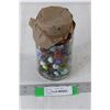 Image 1 : Jar of Assorted Marbles