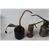 Image 2 : (4) Vintage Oil Cans, Oil Can Part