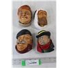 Image 1 : (4) Chalkware Heads