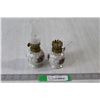 Image 1 : (2) Miniature Kerosene Lamps Made In Japan