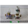 Image 1 : (2) Miniature Kerosene Lamps Made In Japan