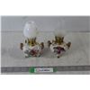 Image 1 : (2) Miniature Kerosene Lamps Made In Japan