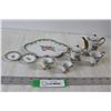 Image 1 : Miniature Tea Set - Teapot, Cream, Sugar, Cups, Plates, Bigger Tray