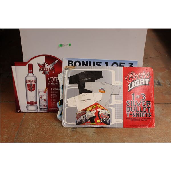 (4) Liquor Advertising Boards 36'' x 24''