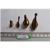 Image 2 : (4) Brass Swans