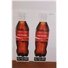 Image 1 : (2) Coca-Cola Chloroplast Signs - 14" x 46 1/2"