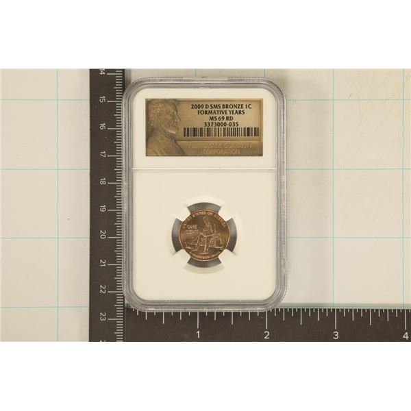 2009 US LINCOLN CENT FORMATIVE YEARS NGC MS69