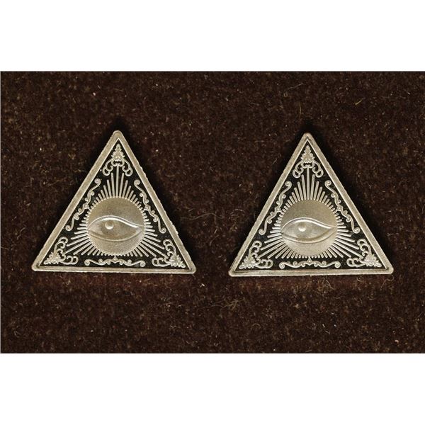 2-2 GRAM .999 FINE SILVER PF PYRAMID SHAPED INGOTS