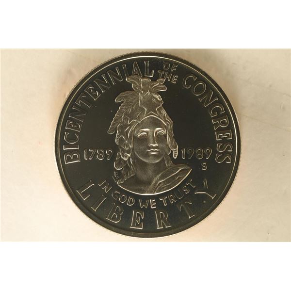 1989-S US PROOF HALF DOLLAR "BICENTENNIAL CONGRESS