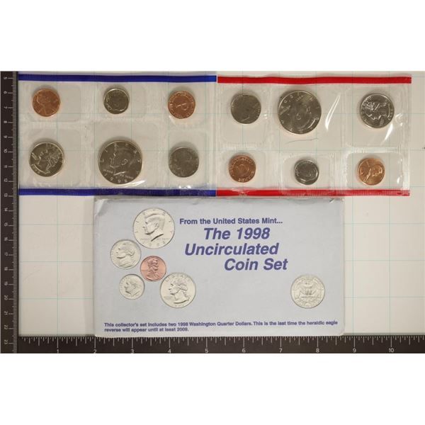 1998 US MINT SET (UNC) P/D (WITH ENVELOPE)