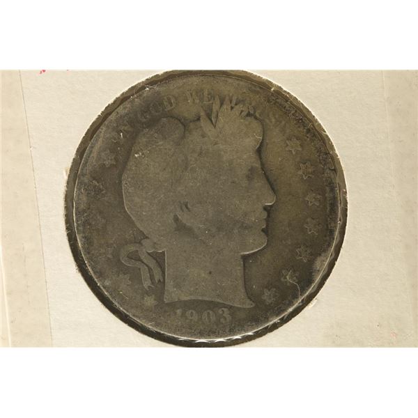 1903-O SILVER BARBER HALF DOLLAR