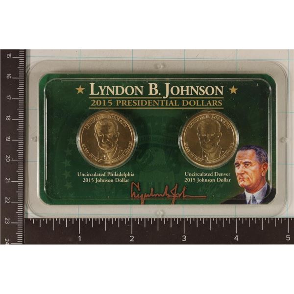 2015-P & D PRESIDENTIAL DOLLAR 2 COIN SET UNC'S