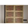 Image 1 : 6-1924 GERMAN 50 MILLION MARK BILLS 5-CU & 1-AU