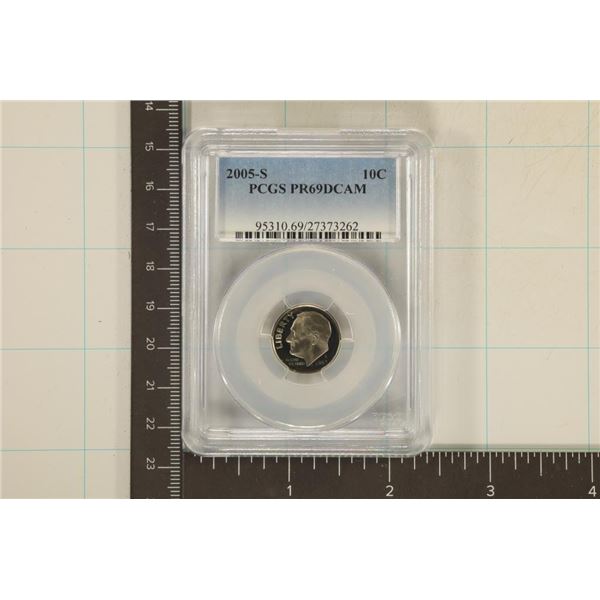 2005-S ROOSEVELT DIME PCGS PR69 DCAM