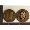 Image 2 : TWO-2 3/8" BRONZE MEDALS: AIR PURTUGAL 1ST FLIGHT
