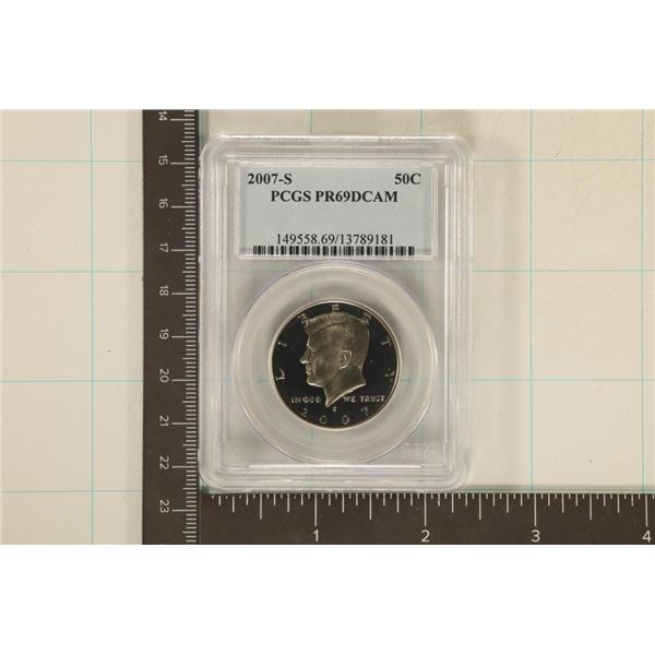 2007-S KENNEDY HALF DOLLAR PCGS PR69 DCAM