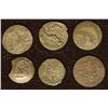 Image 2 : 6 SILVER DIME SIZED OTTOMAN EMPIRE PARA COINS: