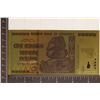 Image 1 : 2008 24KT GOLD FOIL ZIMBABWE 100 TRILLION DOLLARS