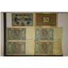Image 2 : 6-GERMAN MARK BILLS: 1917 FIVE MARK CRISP AU, 1920