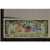Image 2 : 2002 1 DISNEY DOLLAR CRISP UNC BILL STEAMBOAT