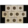 Image 2 : 10 BRILLIANT UNC JEFFERSON NICKELS: 1940-48-D