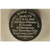 Image 2 : .67 TROY OZ .999 FINE SILVER PF "APOLLO 7" ROUND