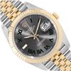 Image 1 : Mens 18K Two Tone Yellow Gold And Stainless Steel Wimbledon Roman Dial Datejust