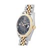 Image 3 : Mens 18K Two Tone Yellow Gold And Stainless Steel Wimbledon Roman Dial Datejust