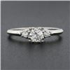 Image 2 : Vintage Orange Blossom 14k White Gold 0.43 ctw Diamond Solitaire w/ Accents Ring