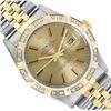 Image 1 : Rolex Mens Two Tone Champagne Index Dial Pyramid Diamond Bezel With Rolex Box