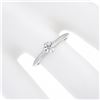 Image 4 : Classic Tiffany & Co. Platinum 0.27 ctw Round Diamond Solitaire Engagement Ring