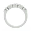 Image 8 : NEW Custom Made Platinum 1.19 ctw Bezel Diamond 5 Stone Classic Wedding Band Rin