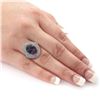 Image 3 : 5.00 ctw Oval Mystic Quartz and 1.90 ctw Topaz Ring
